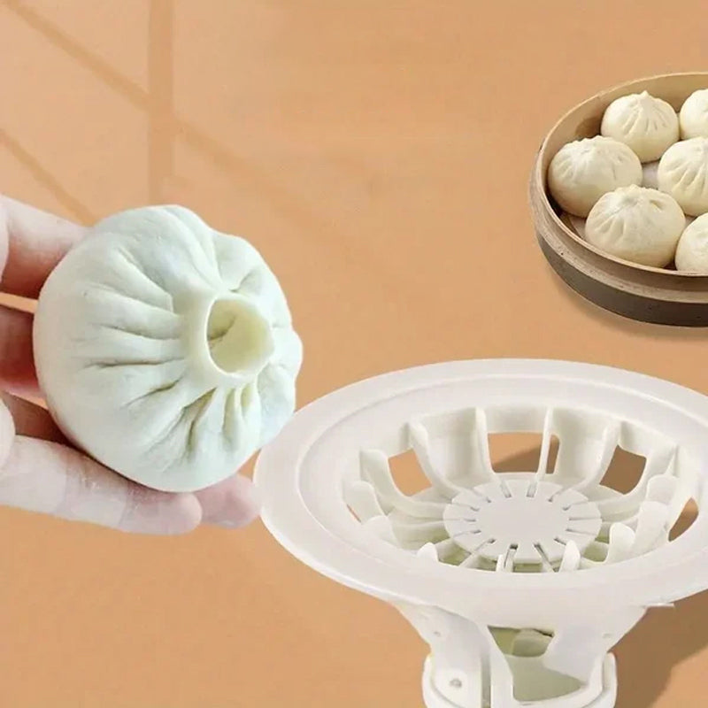 Flower-shaped bun and pastry machine