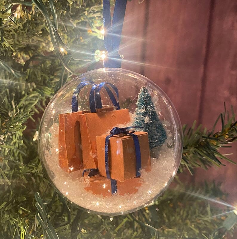 Christmas ornament transparent ball