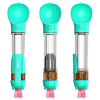 Portable 500ml Pet Water Bottle with Food Compartment & Bag