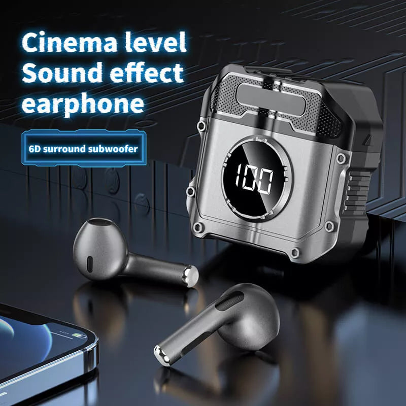 Noise-cancelling Digital Display Bluetooth Headphones