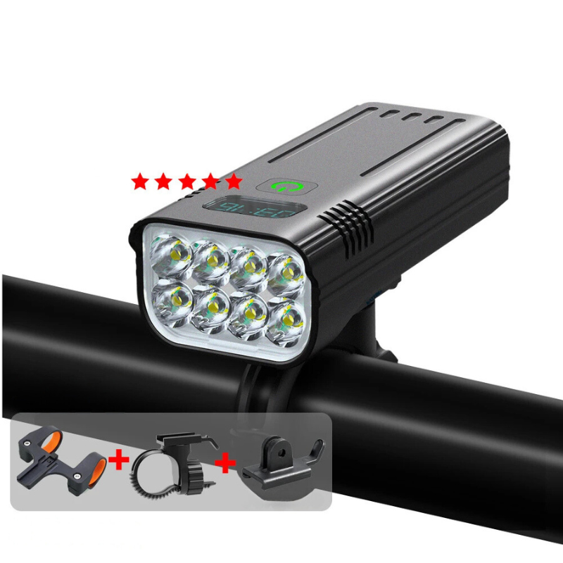 KrachtLight – 10000LM bicycle lighting with 3 mounts