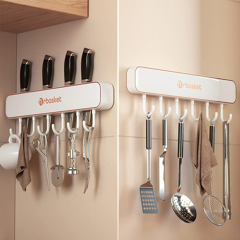 Multifunctional Wall Mounted Knife Storage Shelf