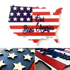America Flag Decorative Sign