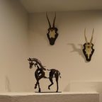 Handcrafted Metal Horse Sculpture "Adonis"