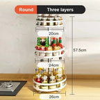 360° Rotating Storage Rack Organizer Round (Premium)