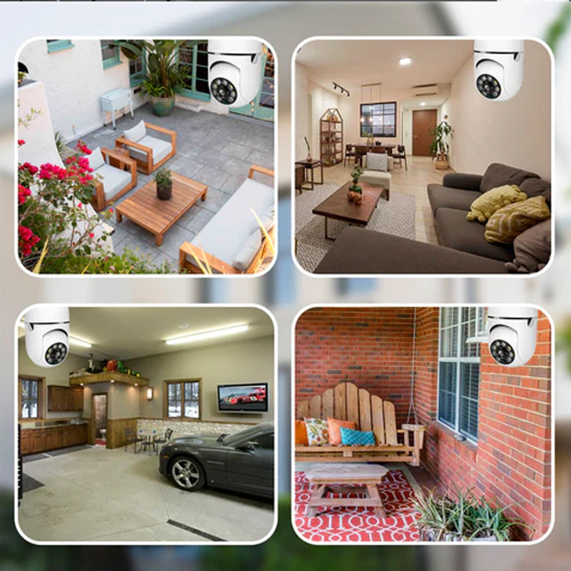 Wireless WiFi Surveillance Camera with Bulb