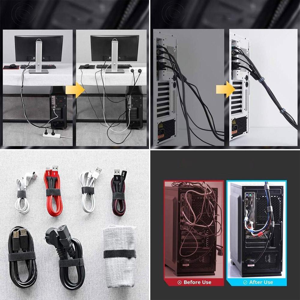 Self-adhesive nylon cable ties