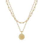 Golden Initial Necklaces for Women