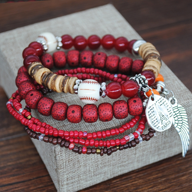 Multi-layered Bohemian style bracelet