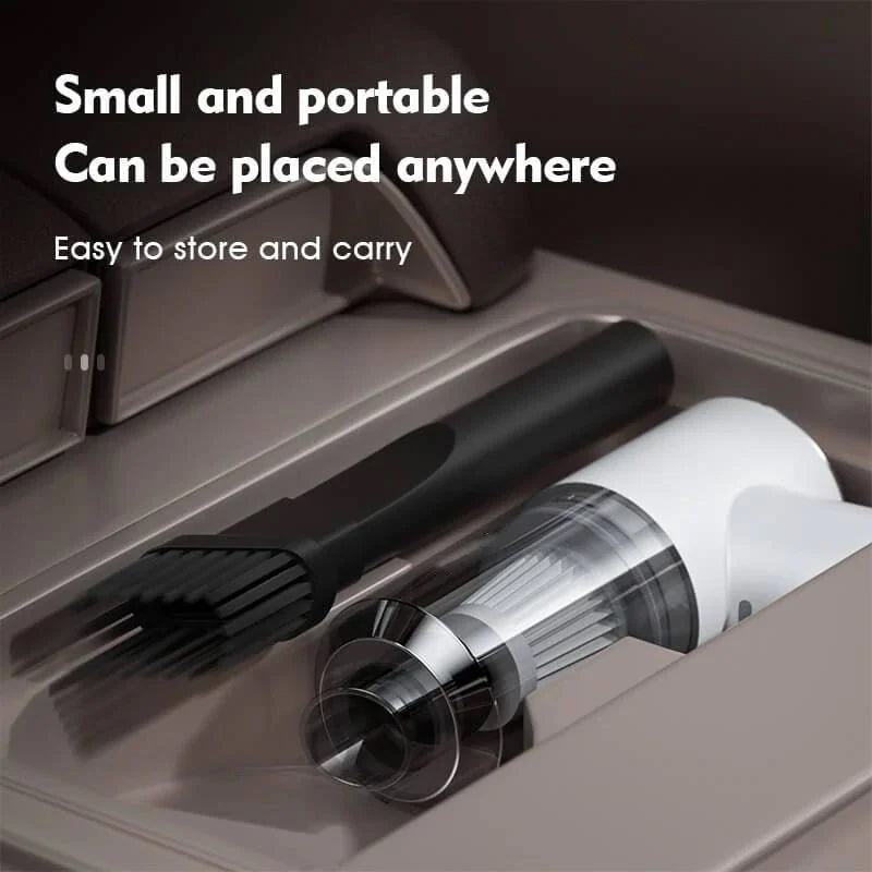 Cordless handheld vacuum cleaner for the car