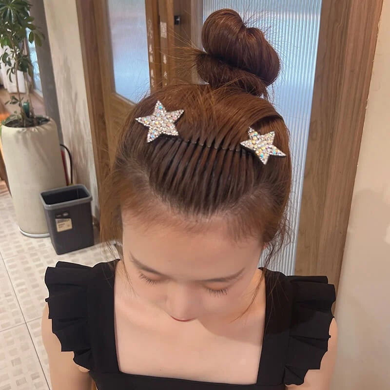 Rhinestone Star Hair Comb Set (5 pieces)