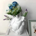 Greek inspired heart vase