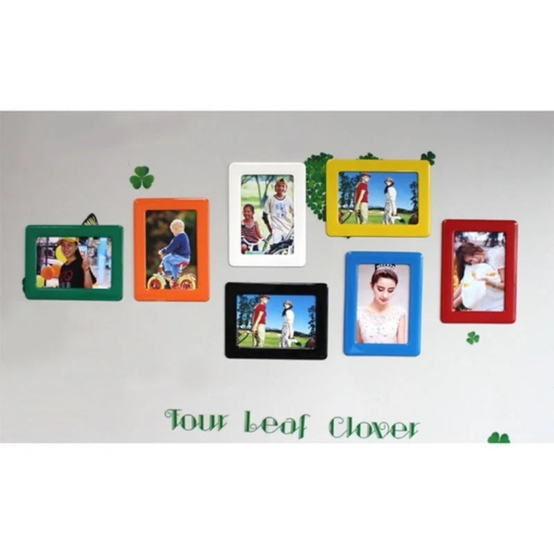 Magnetic Fridge Colorful DIY Photo Frames