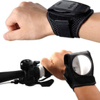 Rearview mirror safety strap for bicycle