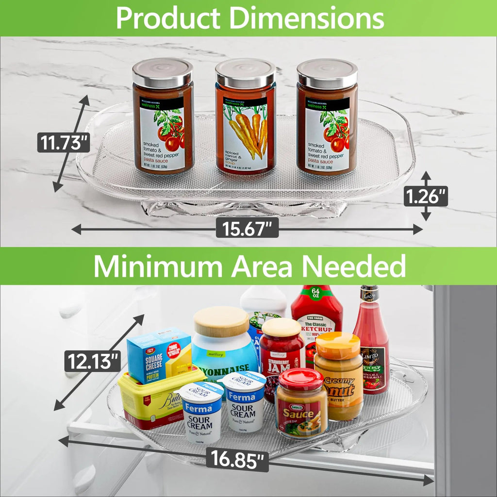 Rectangular plate for refrigerator