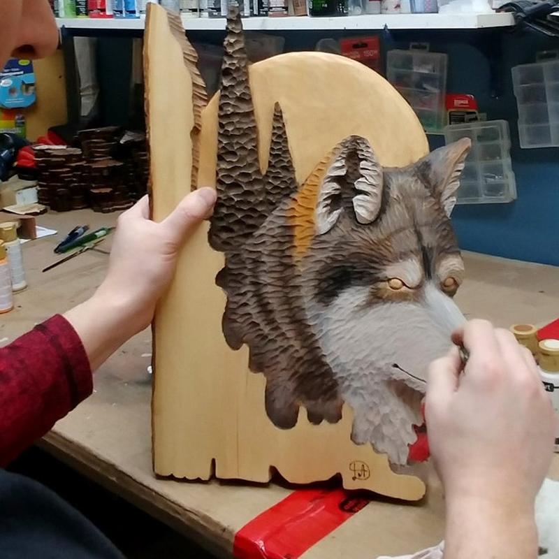 Animal Carving Craft Wall Decoration