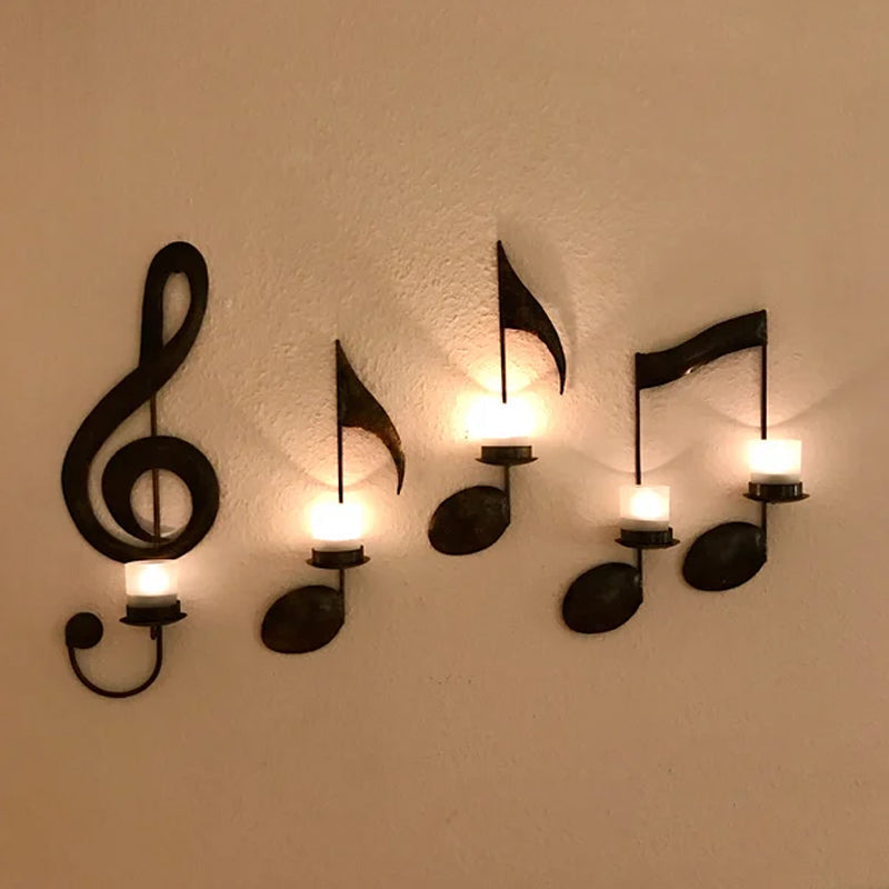 🎼Black Musical Note Wall Light
