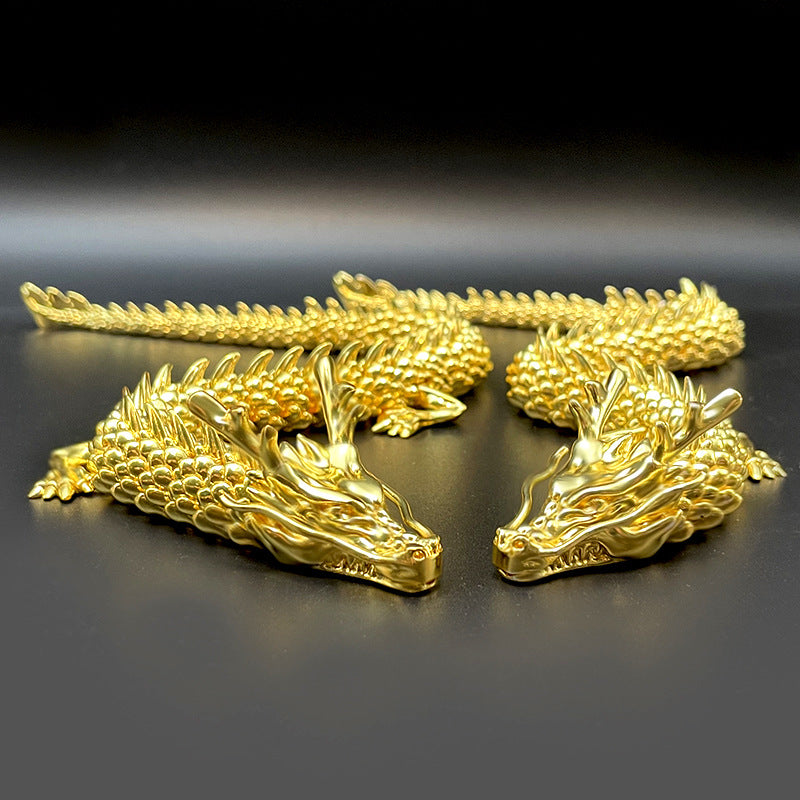 Gold Dragon with movable joints