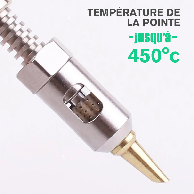 Portable welding tool with burner