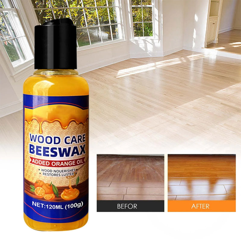 Nutrient-rich beeswax for wood care and maintenance