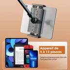Hidden, extendable table tablet and phone holder