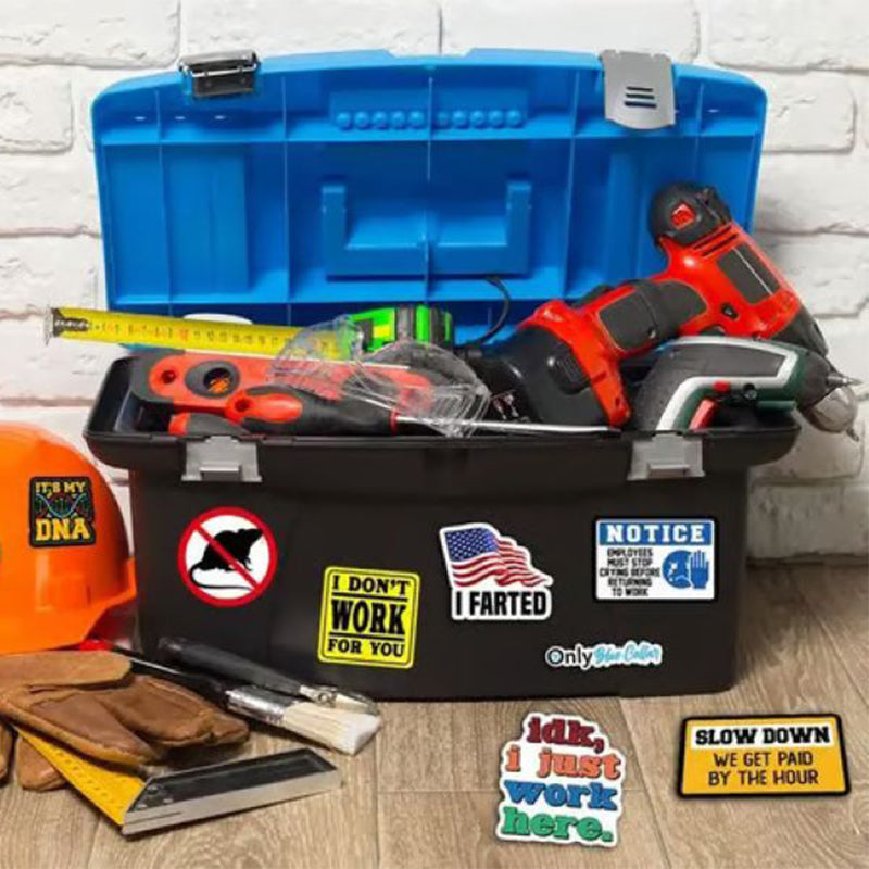 150 Pcs blue collar funny stickers‍️
