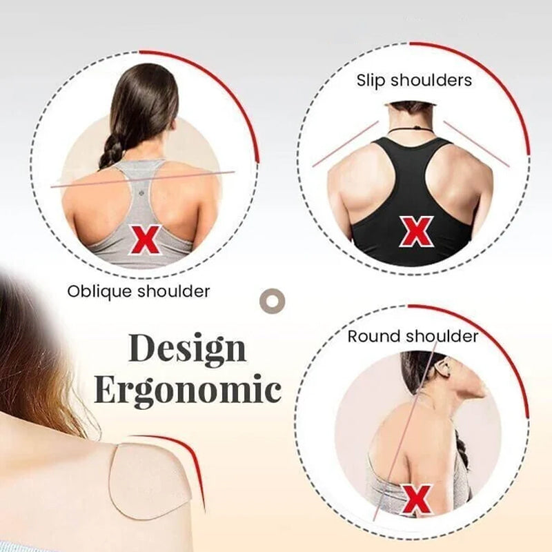 NATURALLY SOFT NON-SLIP SHOULDER PADS