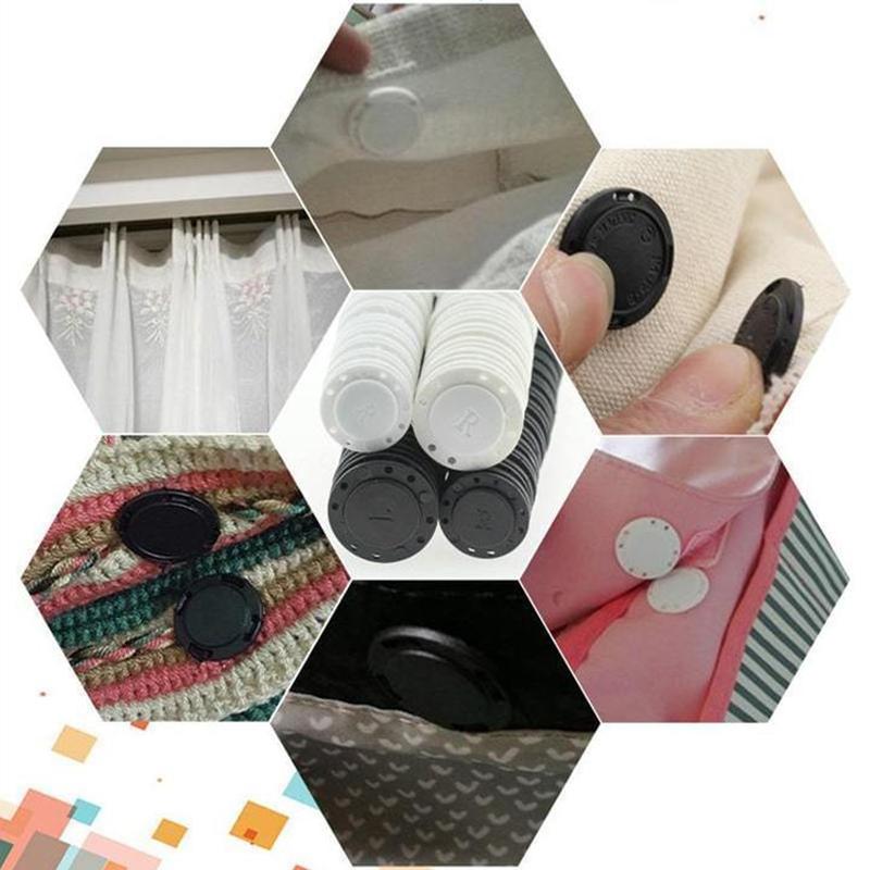 High-quality invisible plastic magnetic closure, 5 pieces