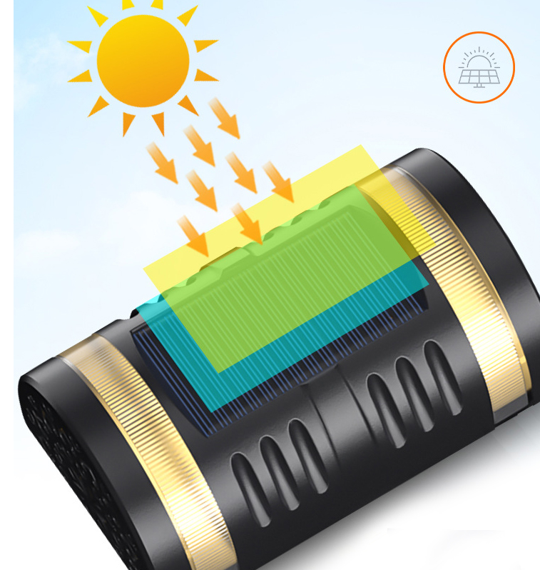 Solar lamp with intelligent light control – outdoor wall light with automatic night detection