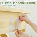 Double-sided adhesive hooks for the wall (5/10/20 sets)