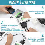 USB 3.0 to SATA III hard drive adapter