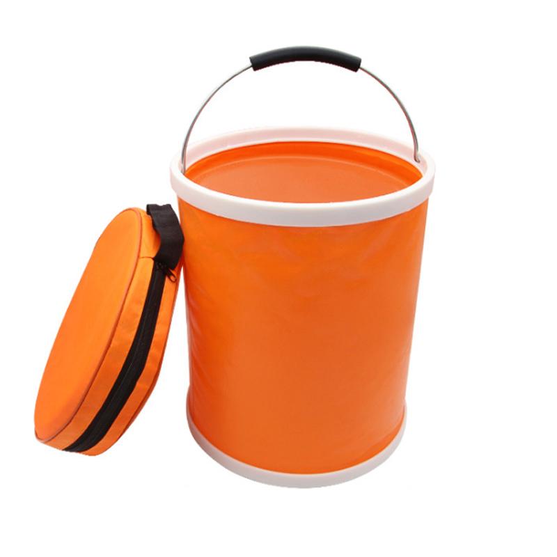 Foldable portable bucket for outdoor fishing