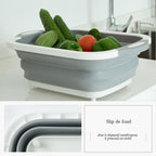 Ciaovie collapsible cutting board with dish container