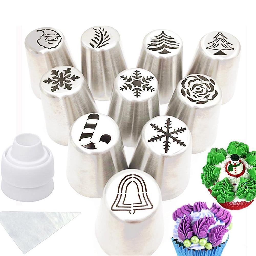 Christmas Baking Piping Nozzle Set