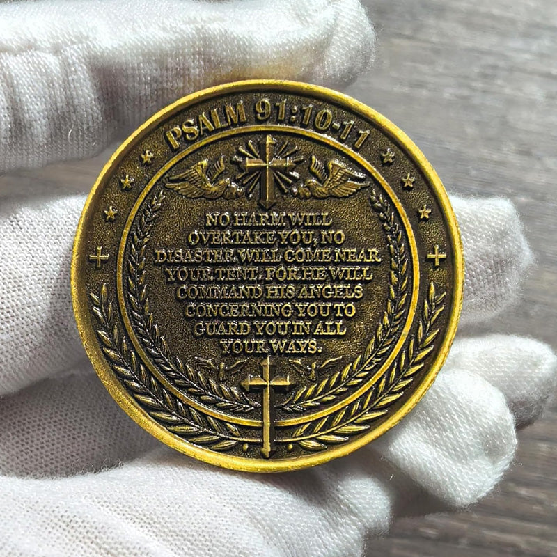 The Archangel Michael watches over us Challenge Coin