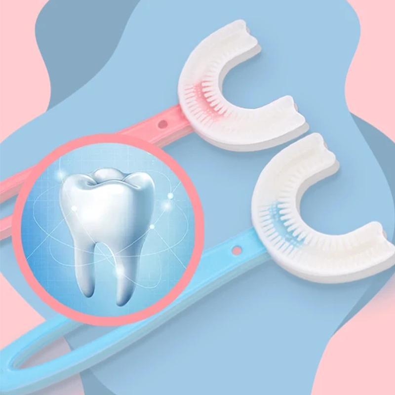 U-shaped toothbrush for children