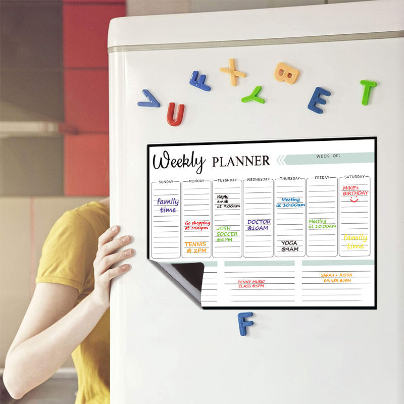 Fridge magnet calendar sticker