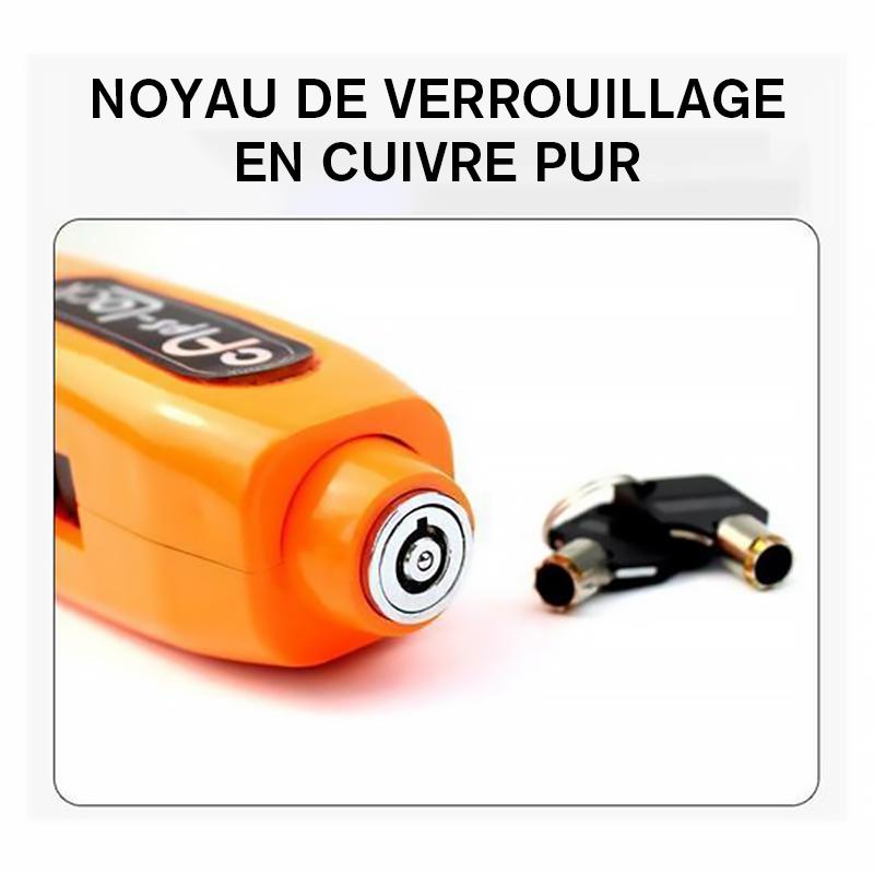 Universal anti-theft lock for motorcycle scooter handle grip