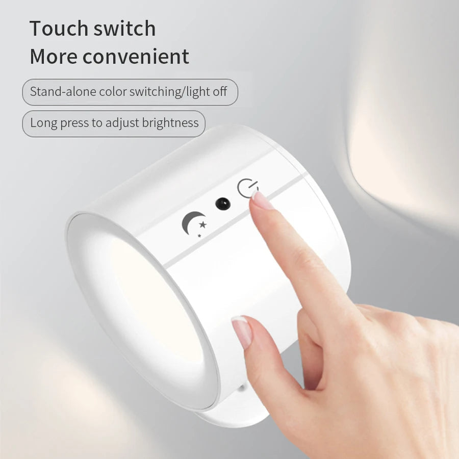 Magnetic LED Wall Sconce with Dual Light