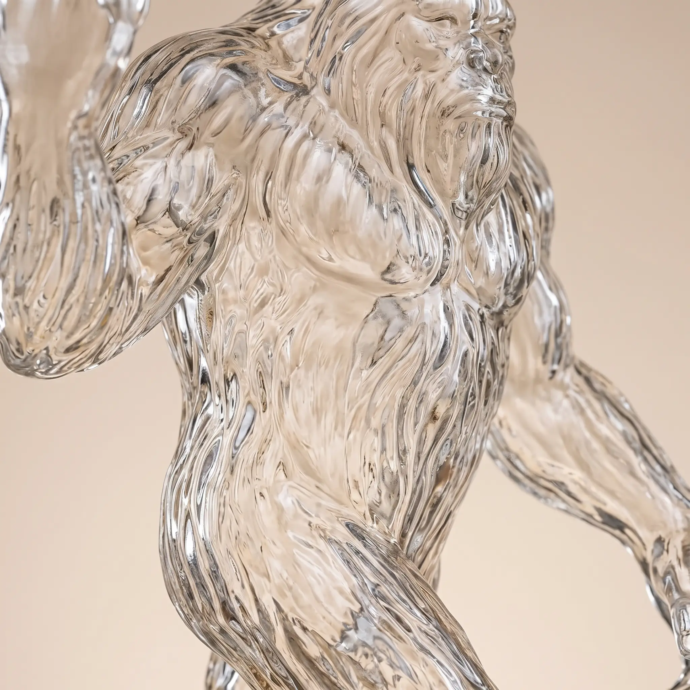 Whiskey Decanter Funny Bigfoot Glass Bottle