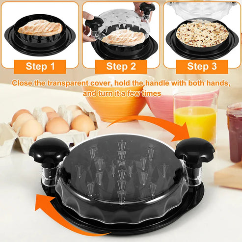 GourmetCraft Chicken Shredder Pro | Effortless meat shredding for quick meal preparation and gourmet dishes