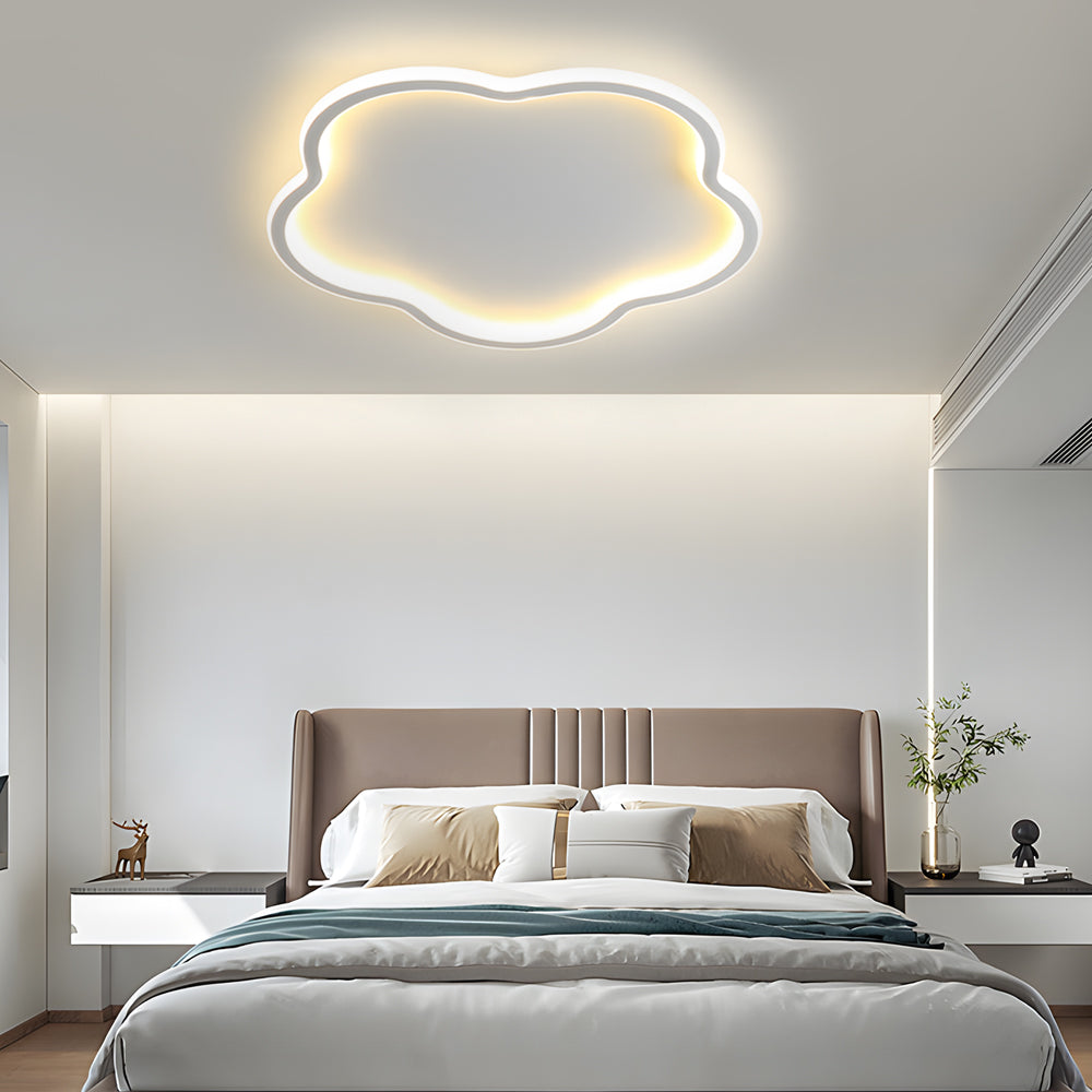 Nordic ceiling light in pentagram design – aluminum ceiling lamp for bedroom