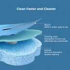 Toilet Wand Kit, Disposable Toilet Cleaning System with 18 Refill Heads