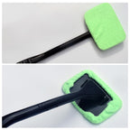 Microfiber cleaner with 2 reusable microfiber hoods