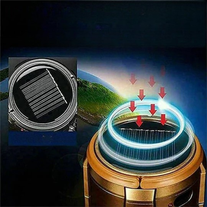 Foldable Light with Built-in Fan and USB Rechargeable Power