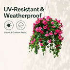 Realistic, UV-resistant artificial morning glory - Buy one, get one!