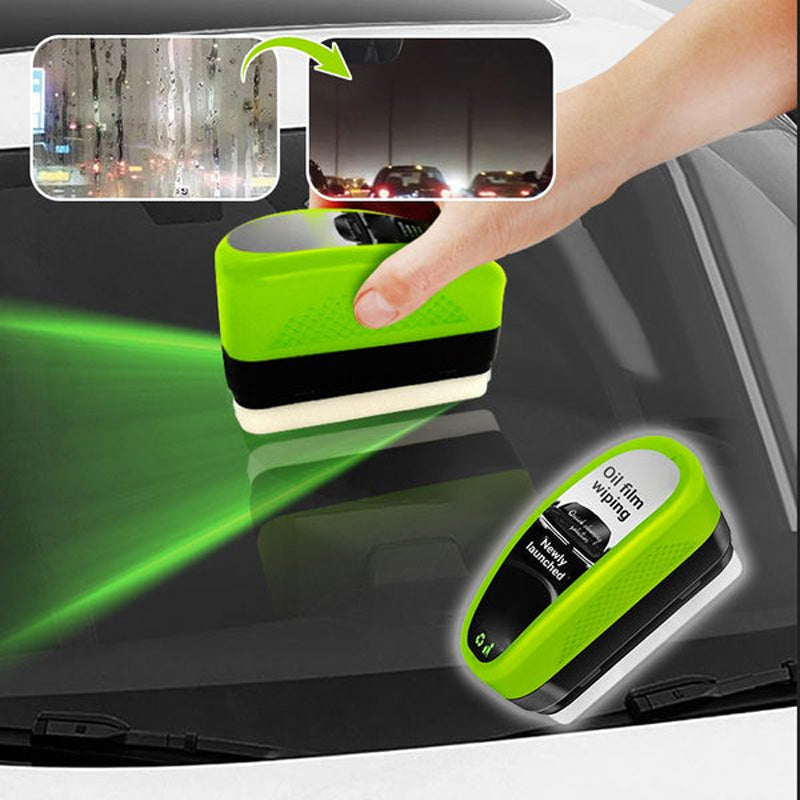 Oil film remover brush for car