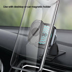 Metallic foldable phone holder