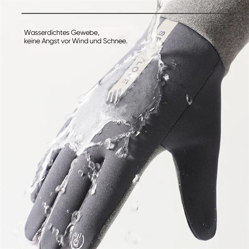 Waterproof finger touchscreen gloves, non-slip and cold-resistant