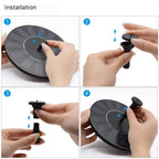 Solar fountain pump for outdoor use